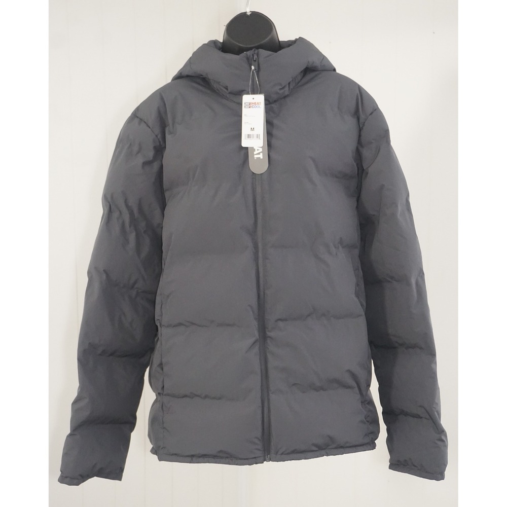 32 Degrees Heat Size M Grey Harbor Puffer Jacket Cloudfill Recycled Insulation